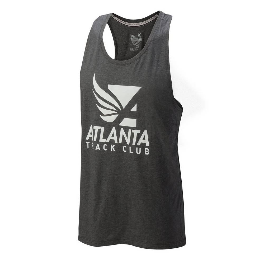 Mens Mizuno Atlanta Track Club 50/50 Tank Top Grey Philippines (IMJRFP217)